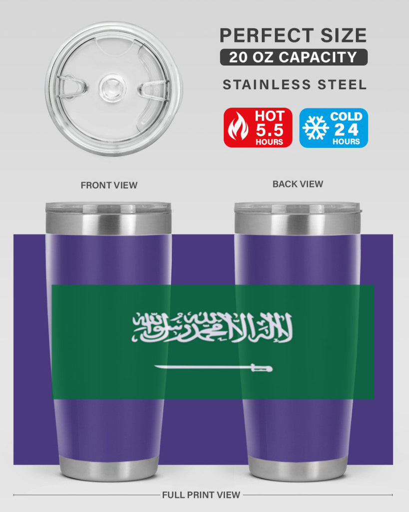 Saudi Arabia 46#- world flags- Tumbler