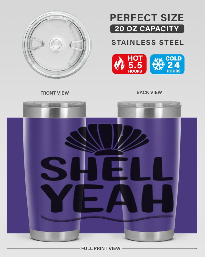 Shell yeah 597#- mermaid- Tumbler