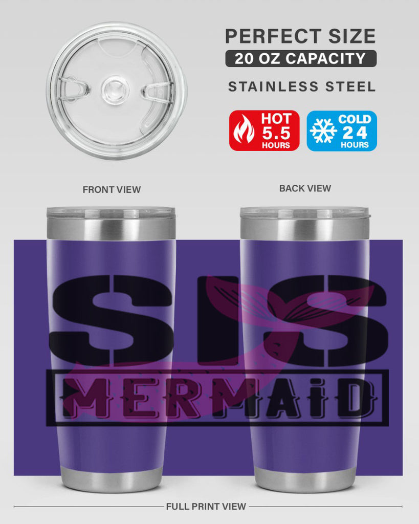 Sis mermaid 599#- mermaid- Tumbler