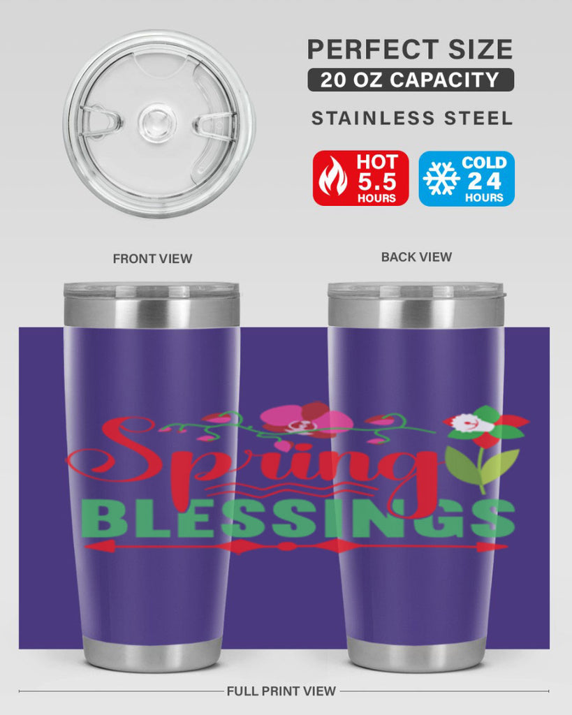 Spring Blessings 418#- spring- Tumbler