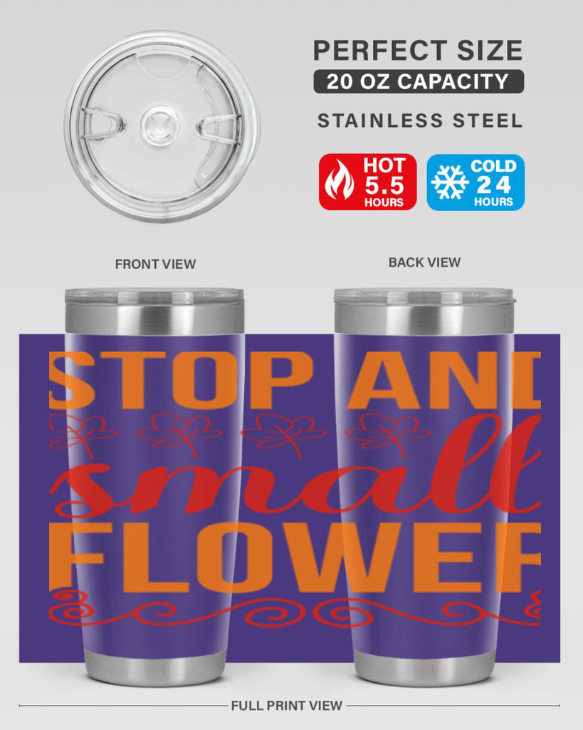 Stop and small flower 522#- spring- Tumbler