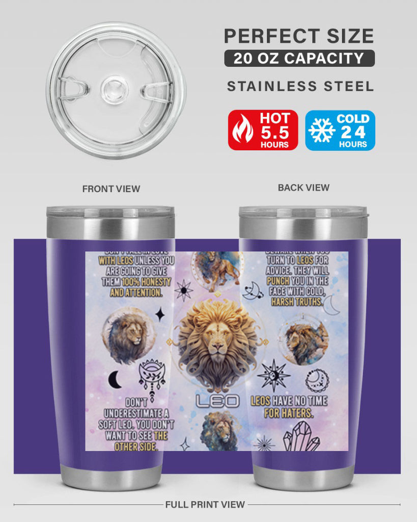 StraightLeo 473#- zodiac- Tumbler