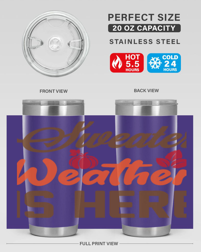 Sweater Weather is Here 585#- fall- Tumbler