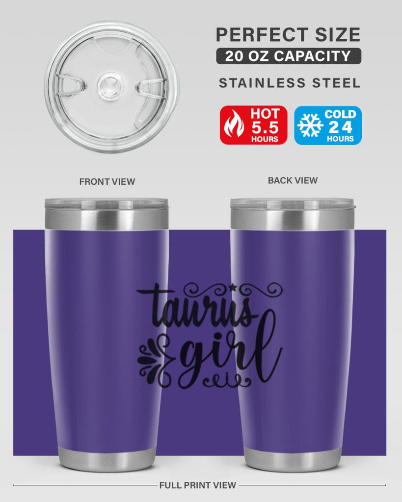 Taurus girl 499#- zodiac- Tumbler