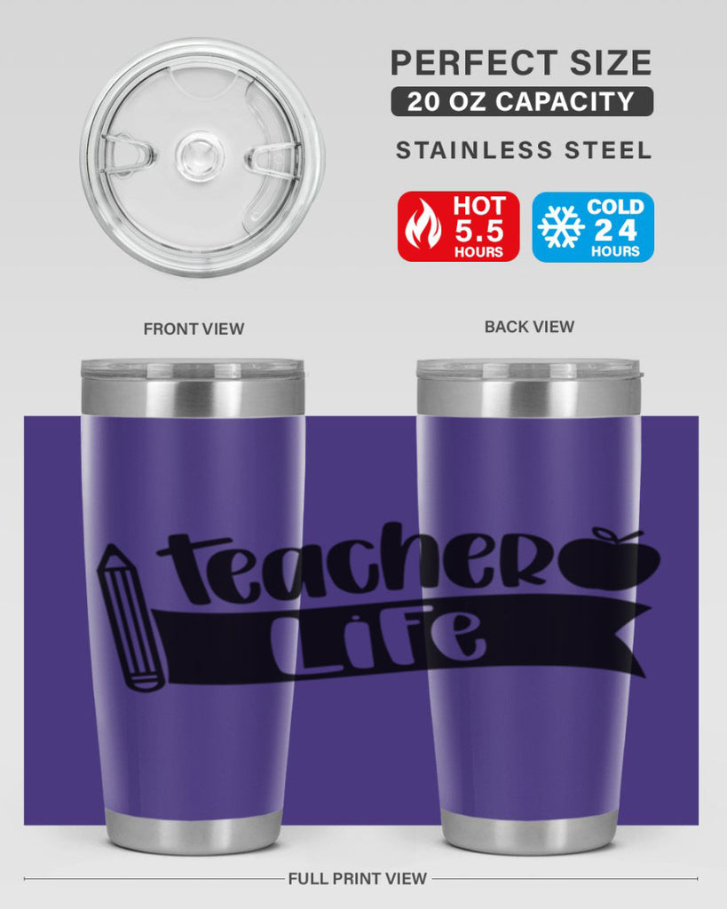 Teacher Life Style 52#- teacher- tumbler