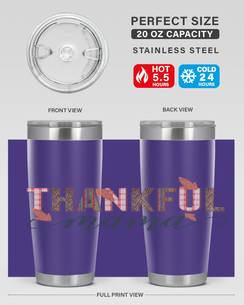 Thankful mama 606#- fall- Tumbler