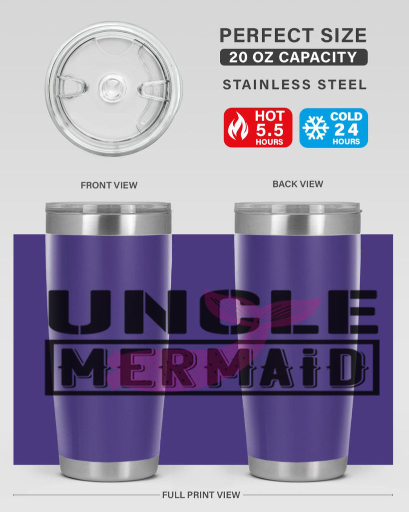 Uncle mermaid 634#- mermaid- Tumbler