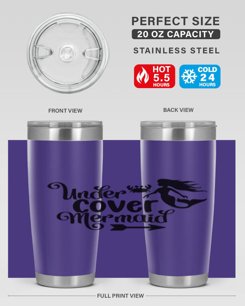 Under Cover Mermaid 641#- mermaid- Tumbler