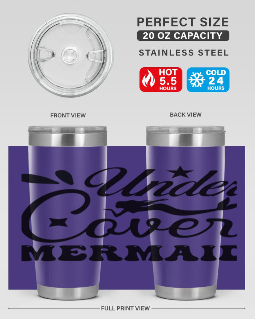 Under cover mermaid 646#- mermaid- Tumbler