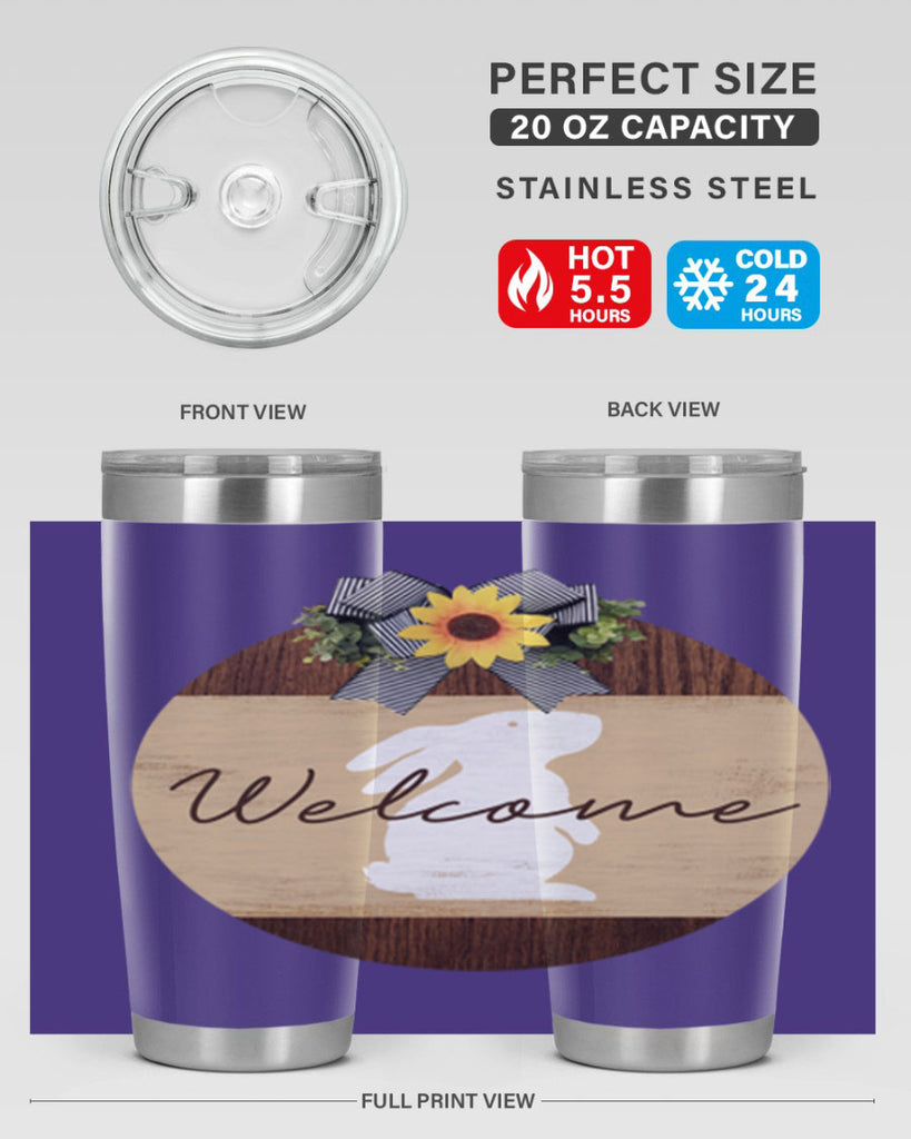 Welcome Bunny Mockup568#- spring- Tumbler