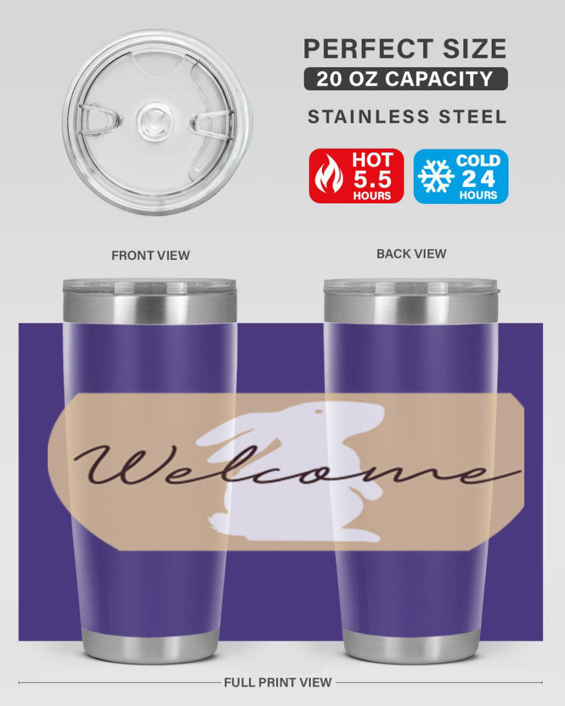 Welcome Bunny569#- spring- Tumbler