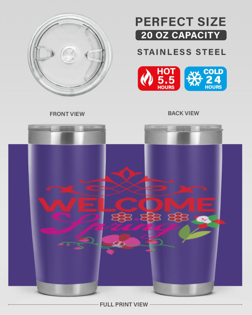 Welcome Spring 580#- spring- Tumbler