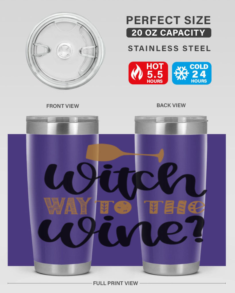 Witch Way to the Wine 651#- fall- Tumbler