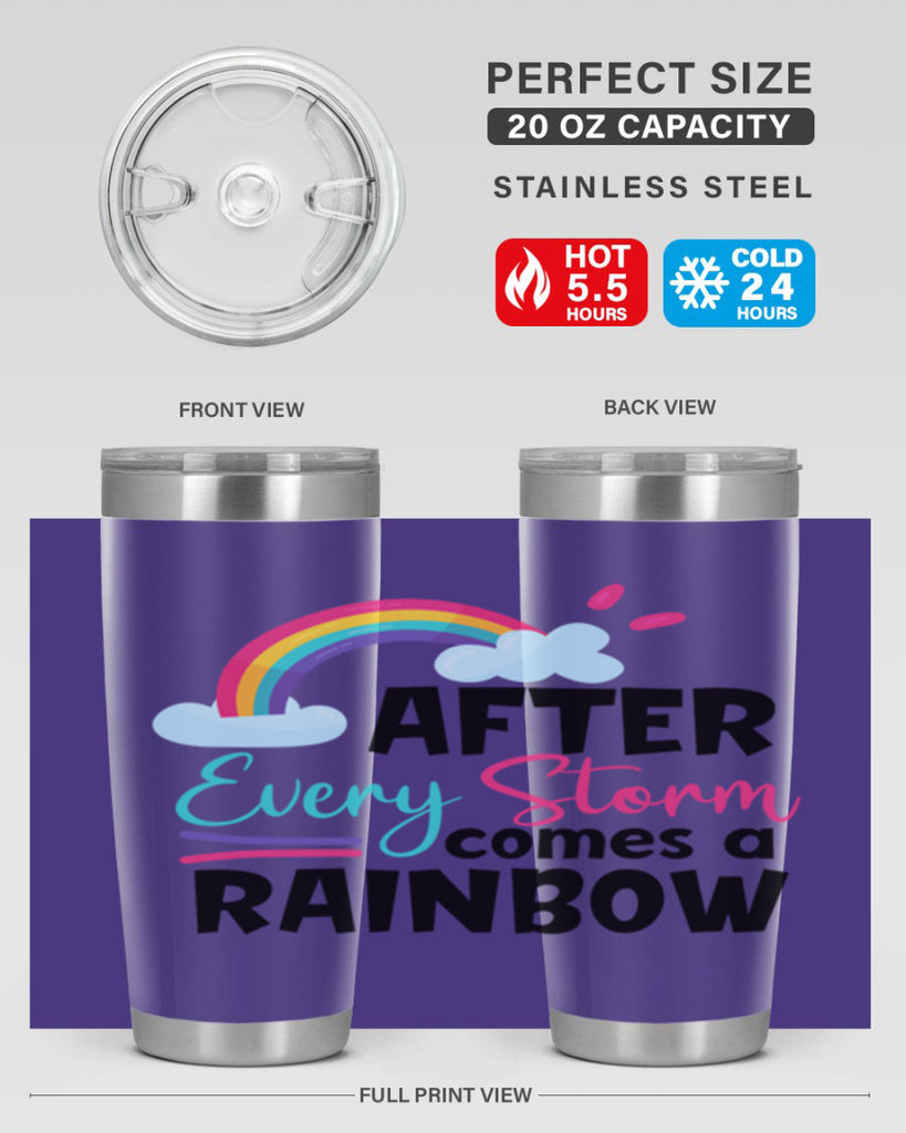 after every storm comes a rainbow Style 291#- baby- tumbler