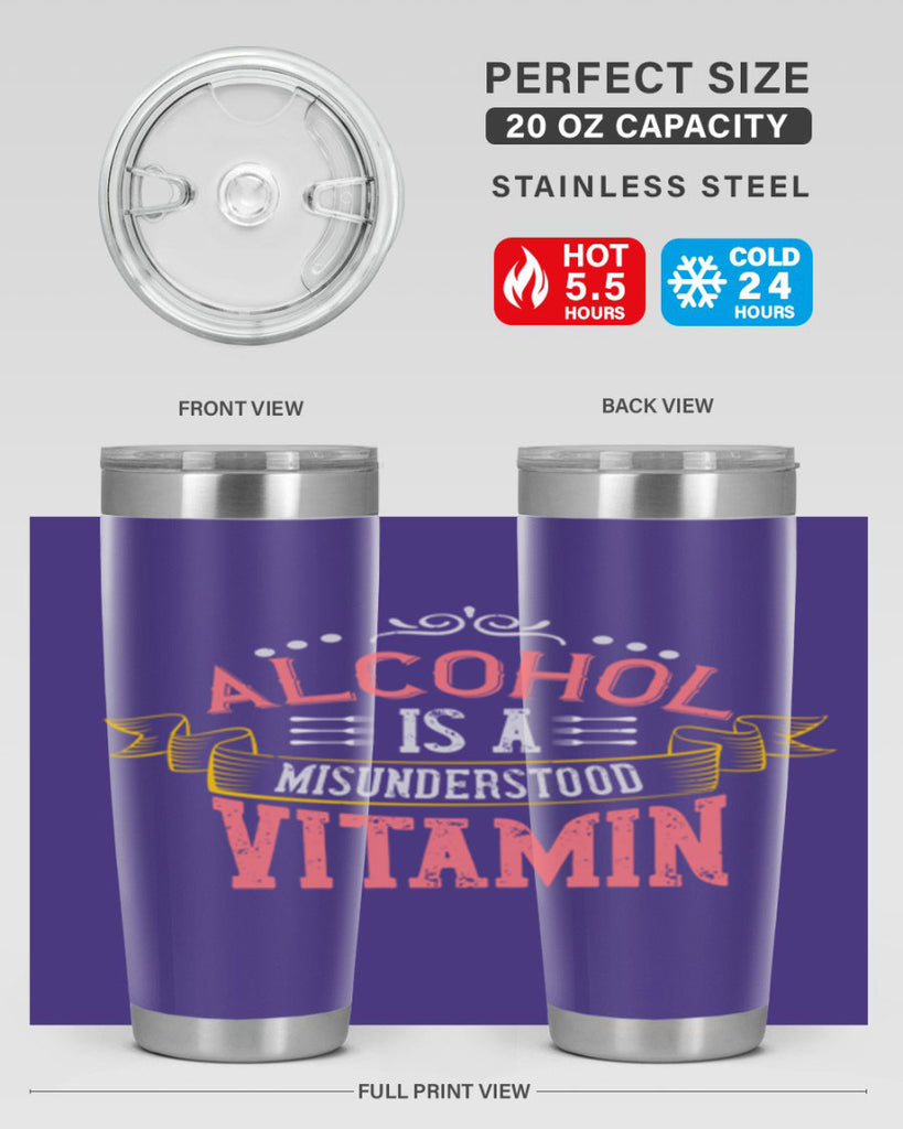 alcohol is a misunderstood vitamin 50#- cooking- Tumbler