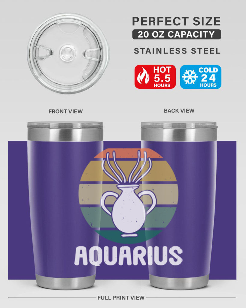 aquarius 78#- zodiac- Tumbler