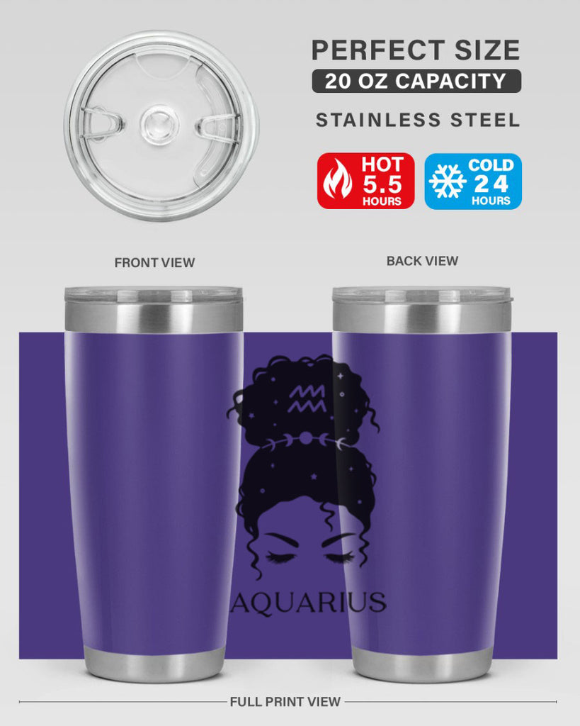 aquarius 81#- zodiac- Tumbler