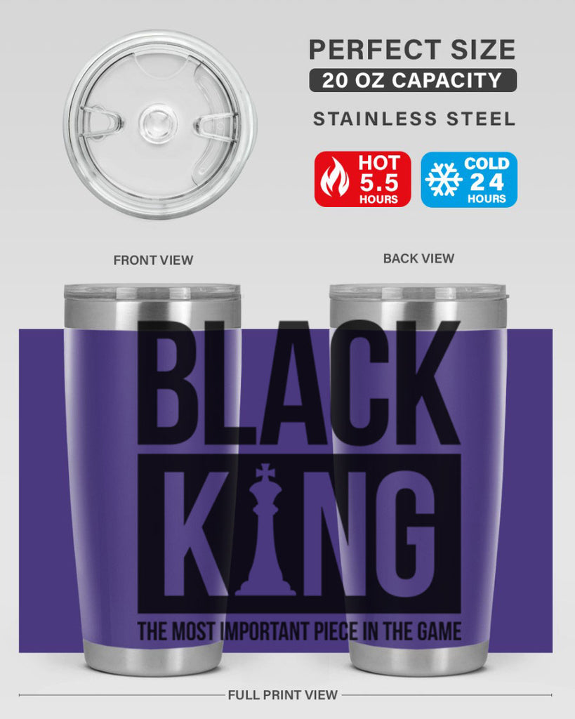 black king 234#- black words phrases- Cotton Tank