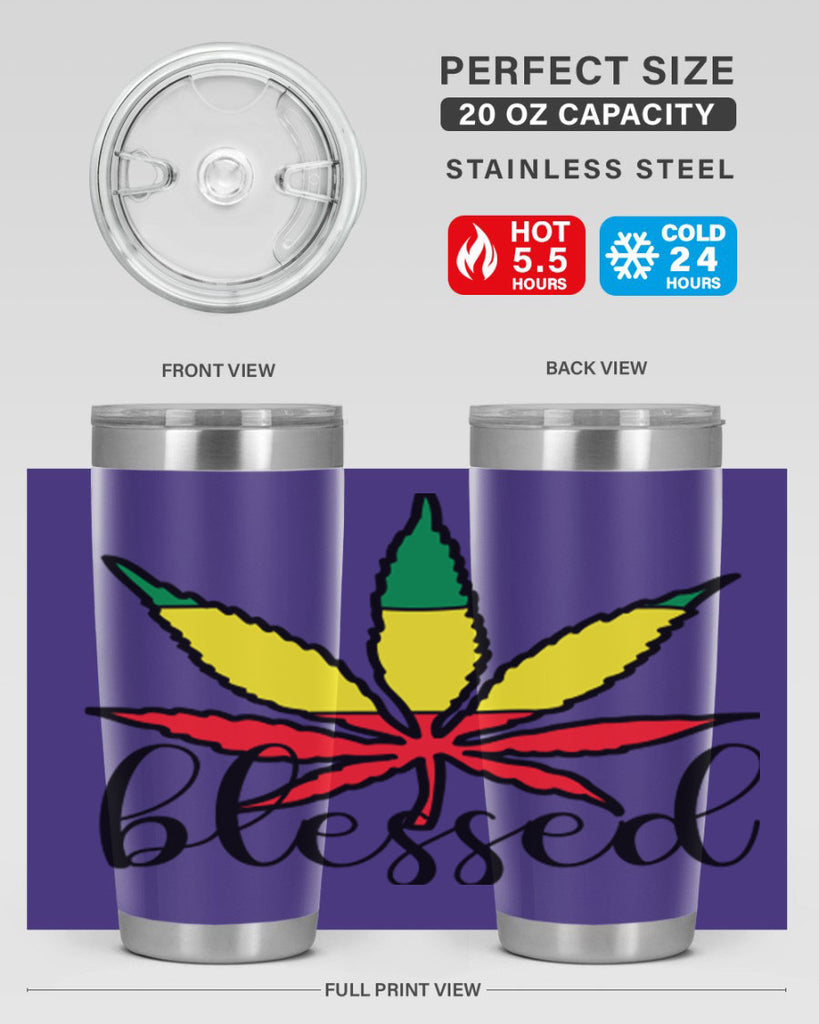 blessed cannabis jamacian 18#- marijuana- Tumbler