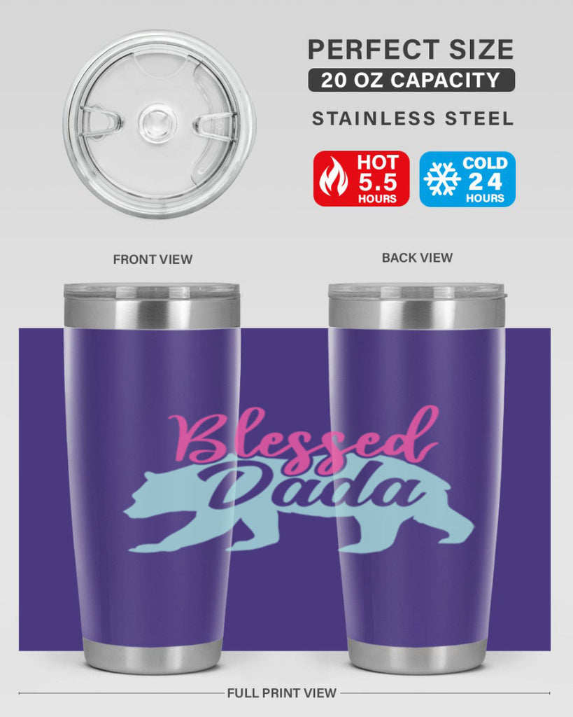 blessed dada 35#- dad- Tumbler