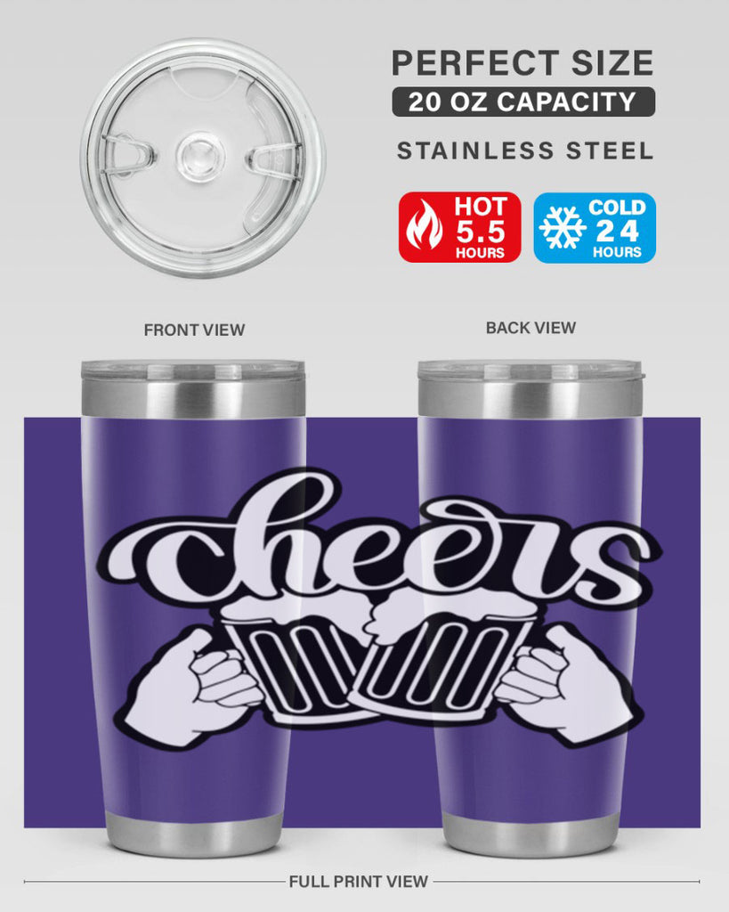 cheers 44#- beer- Tumbler