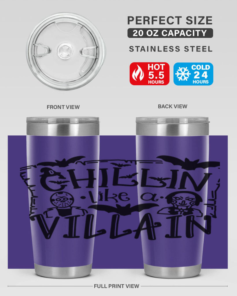 chillin like a villain 82#- halloween- Tumbler