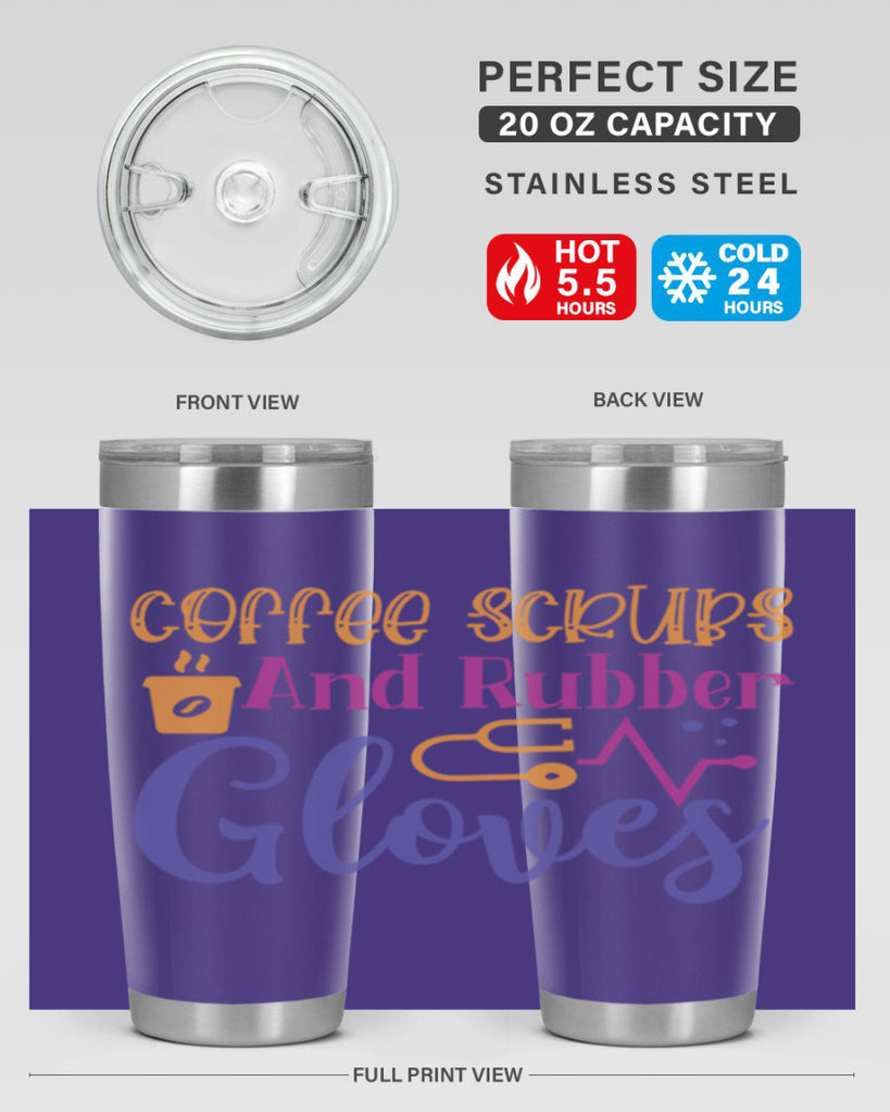 coffee scrubs and rubber gloves Style Style 211#- nurse- tumbler