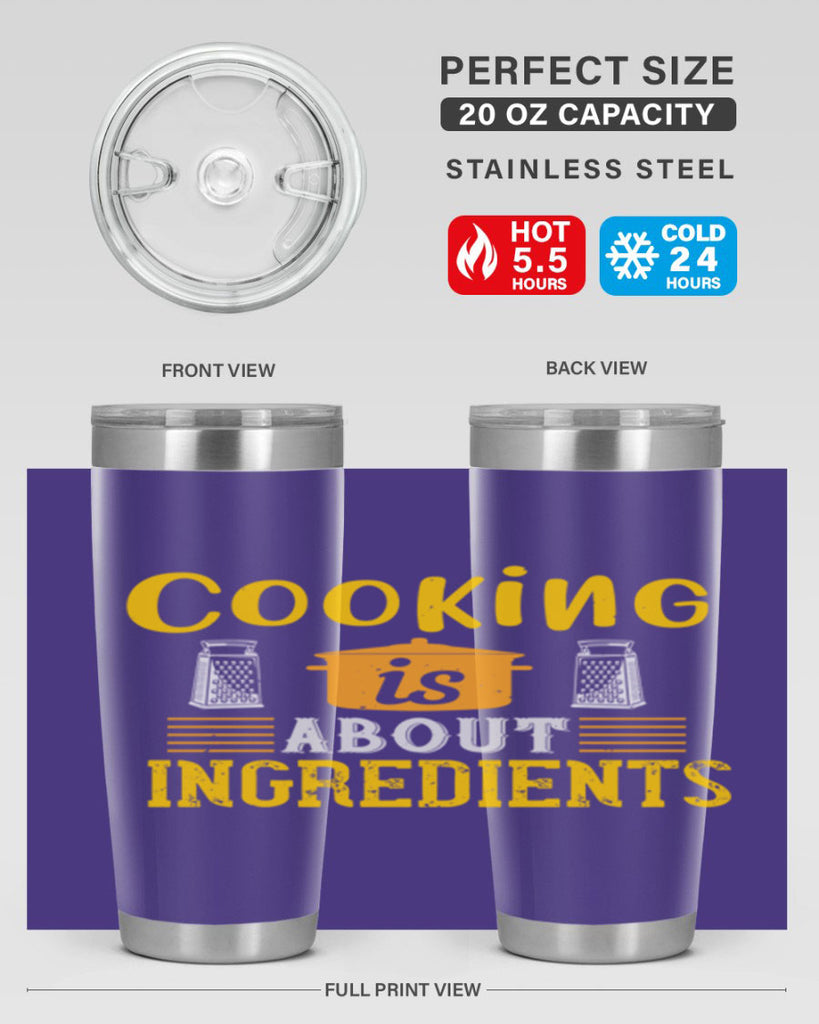 cooking is about ingredients 47#- cooking- Tumbler