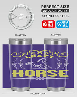 crazy horse Style 9#- horse- Tumbler