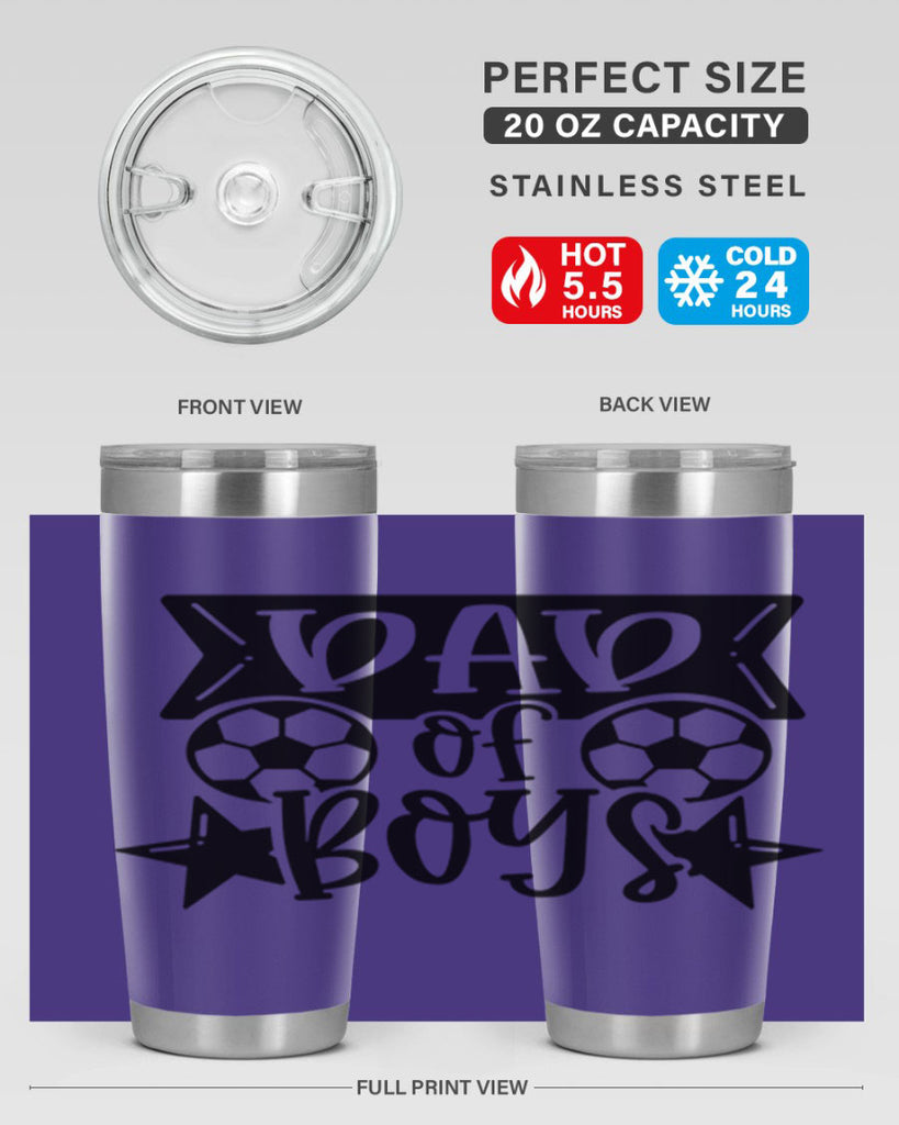 dad of boy 61#- fathers day- Tumbler