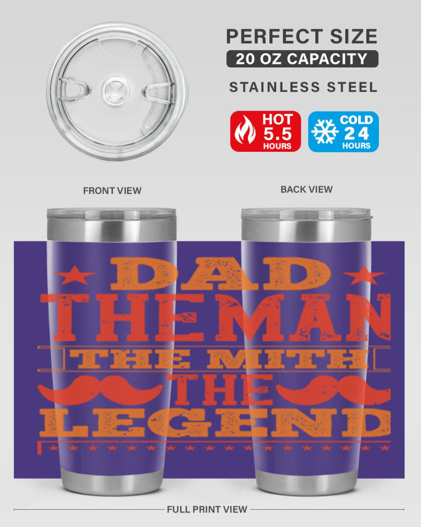 dad the man the mith the legend 262#- fathers day- Tumbler