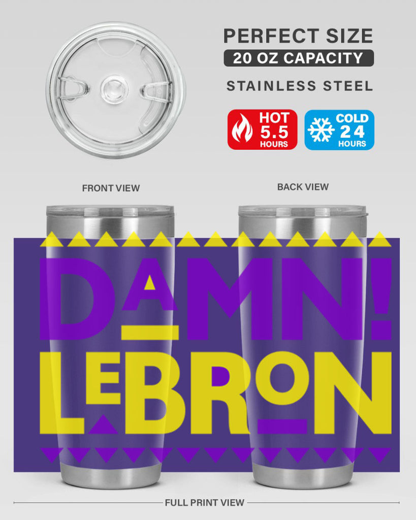 damn lebron 177#- black words phrases- Cotton Tank