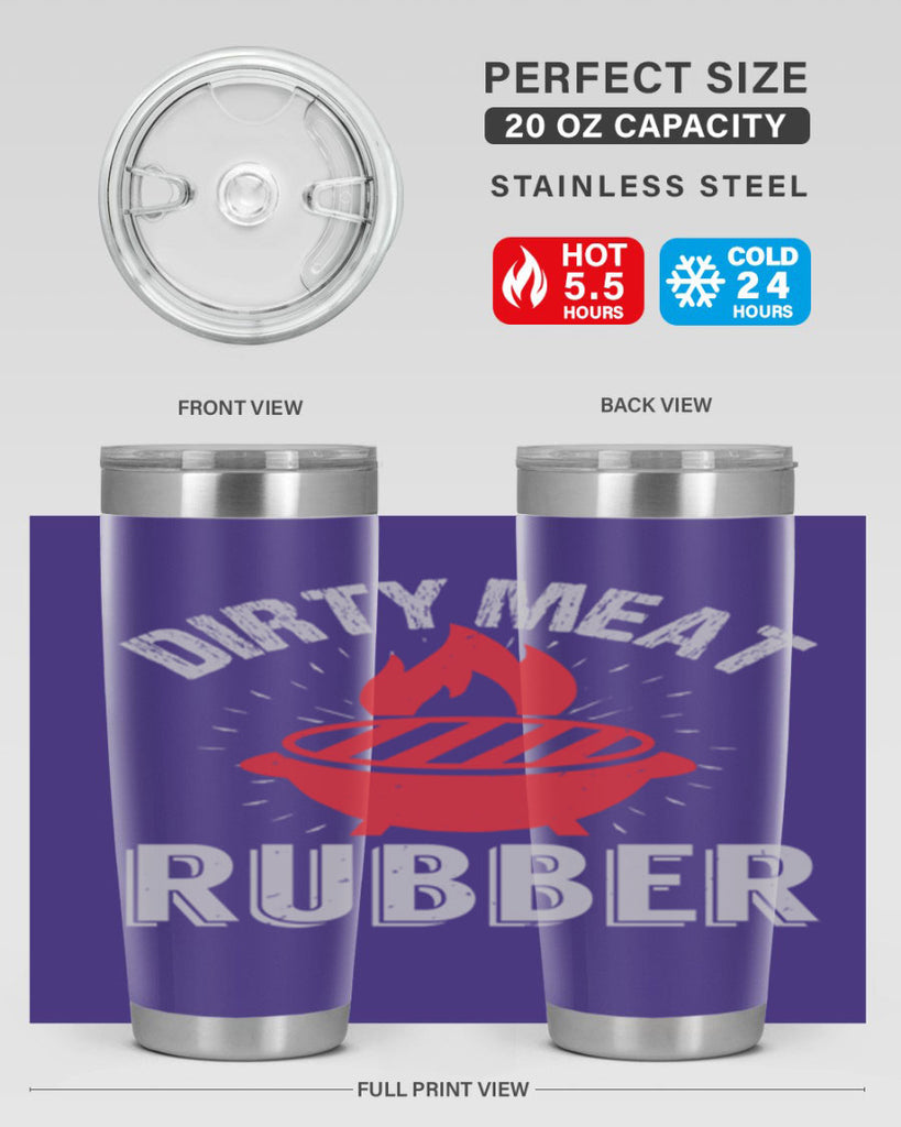 dirty meat rubber 46#- bbq- Tumbler