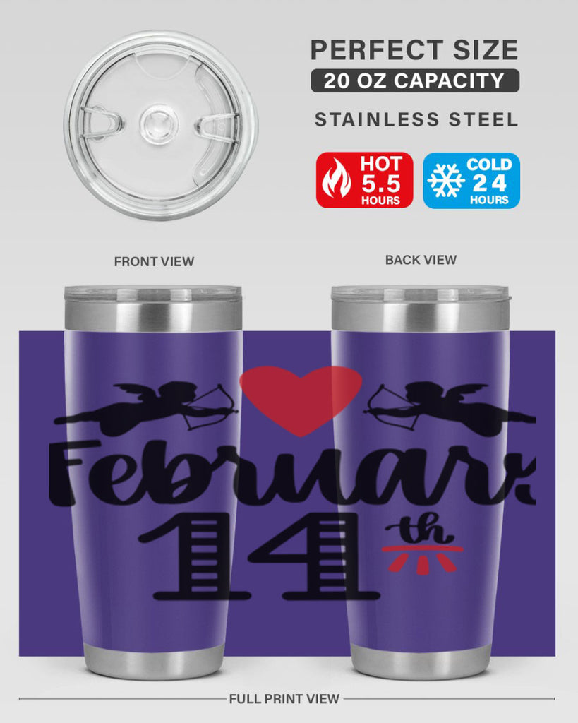 february th 28#- valentines day- Tumbler