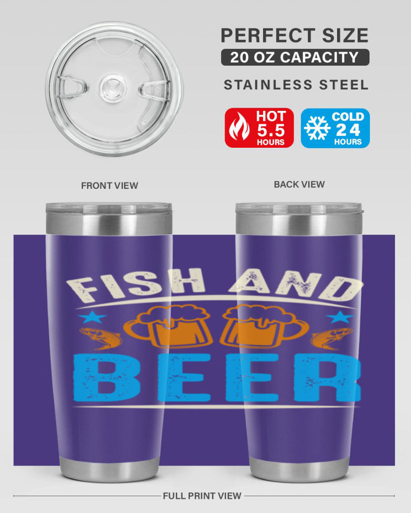 fish and beer 114#- beer- Tumbler