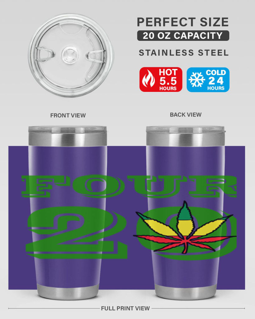 four twenty 87#- marijuana- Tumbler