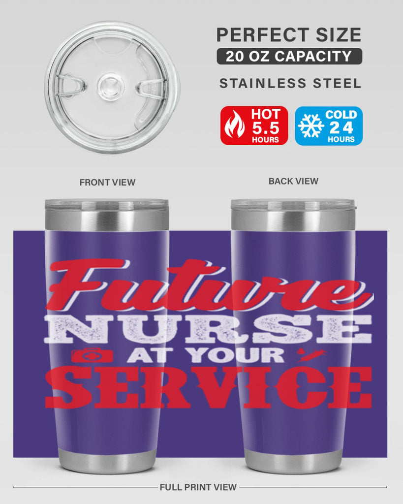 future nurse at your servicepng Style 241#- nurse- tumbler