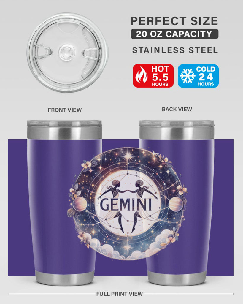 gemini 237#- zodiac- Tumbler