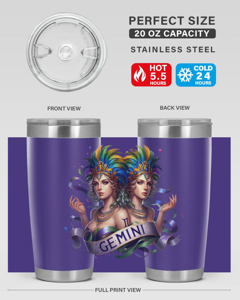 gemini 243#- zodiac- Tumbler