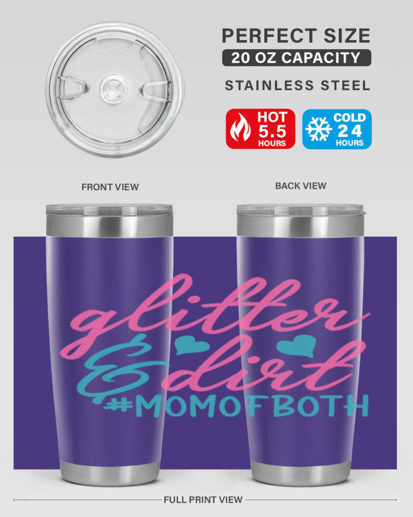 glitter dirt momofboth 265#- mom- Tumbler