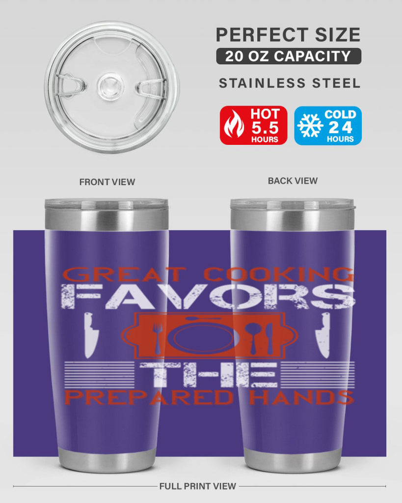 great cooking favors the prepared hands 37#- cooking- Tumbler