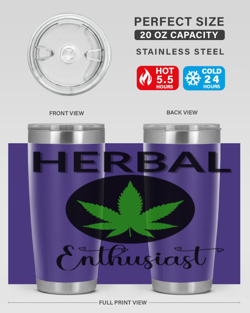 herbal enthusiast 109#- marijuana- Tumbler