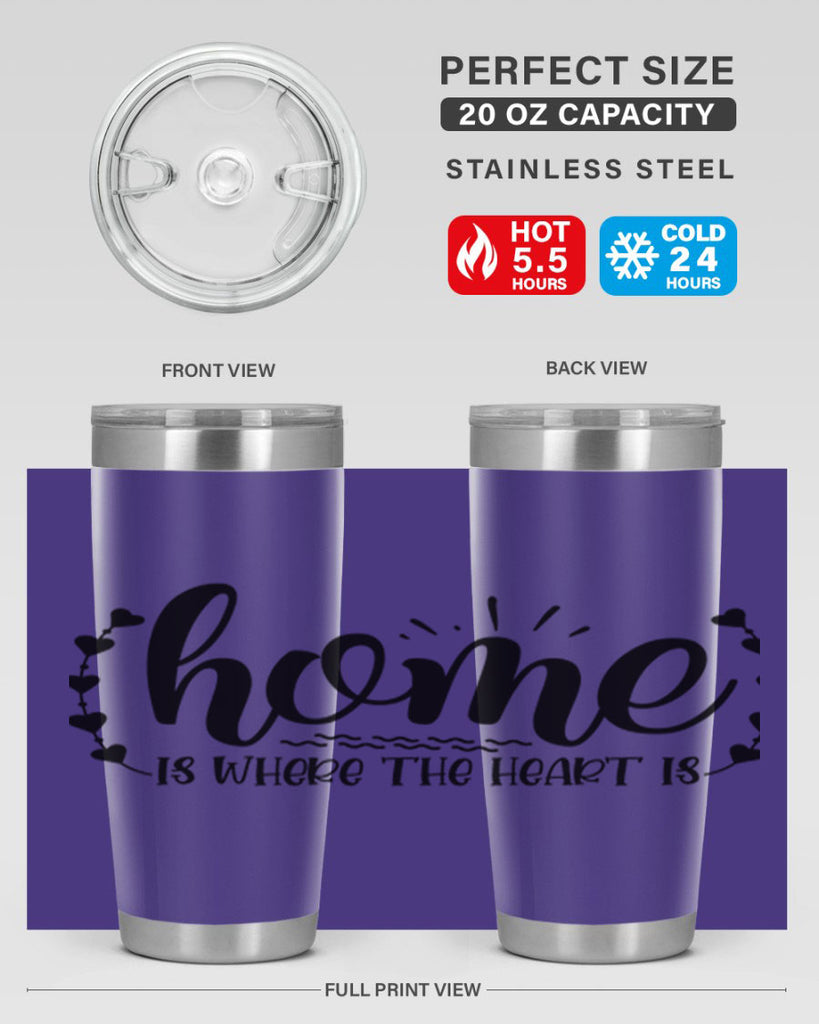home is where the heart is 38#- home- Tumbler