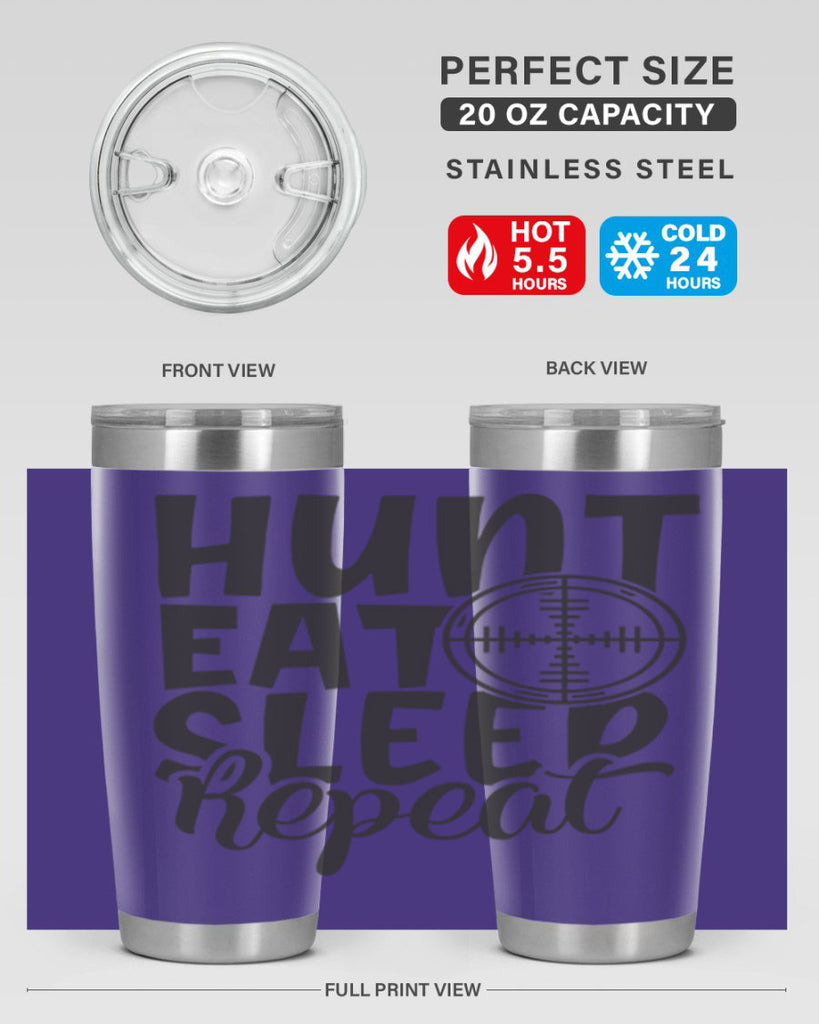 hunt eat sleep repeat 11#- hunting- Tumbler