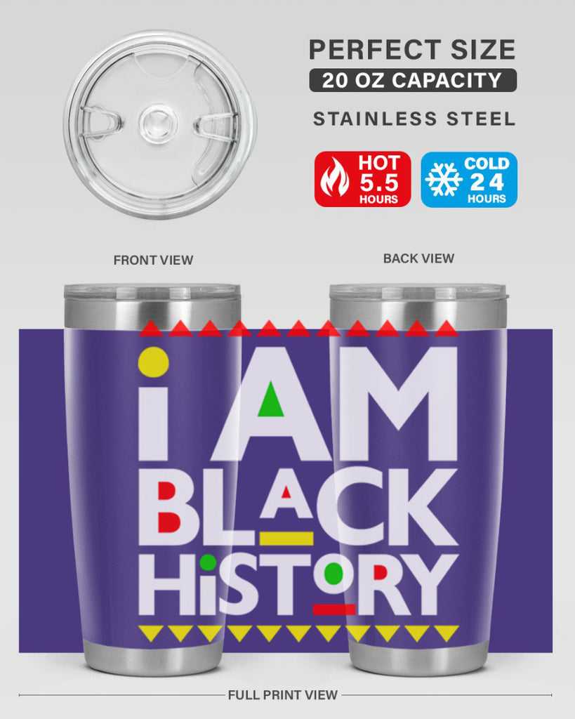 i am black  history 116#- black words phrases- Cotton Tank