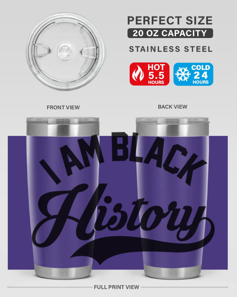 i am black  history 120#- black words phrases- Cotton Tank