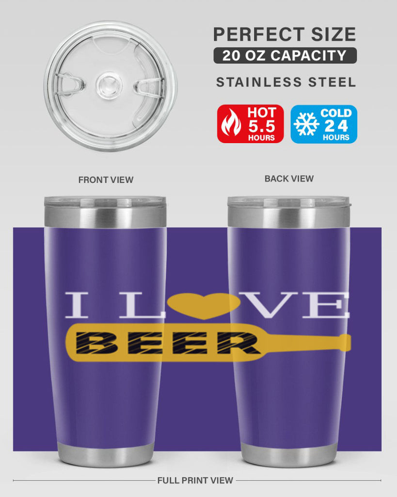 i love beer 75#- beer- Tumbler