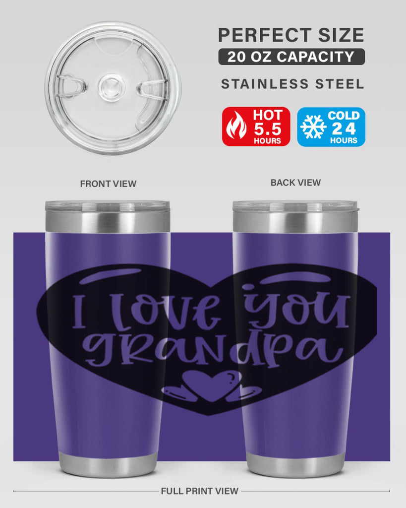 i love you grandpa 39#- fathers day- Tumbler