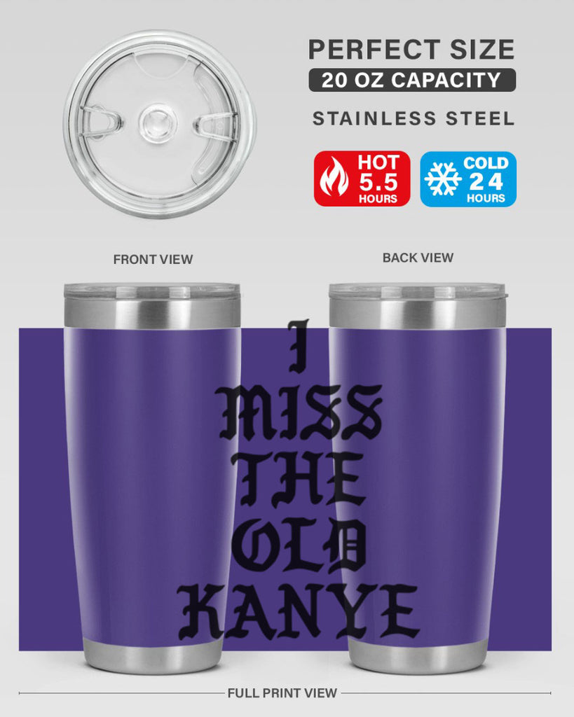 i miss the old kanye pablo 114#- black words phrases- Cotton Tank