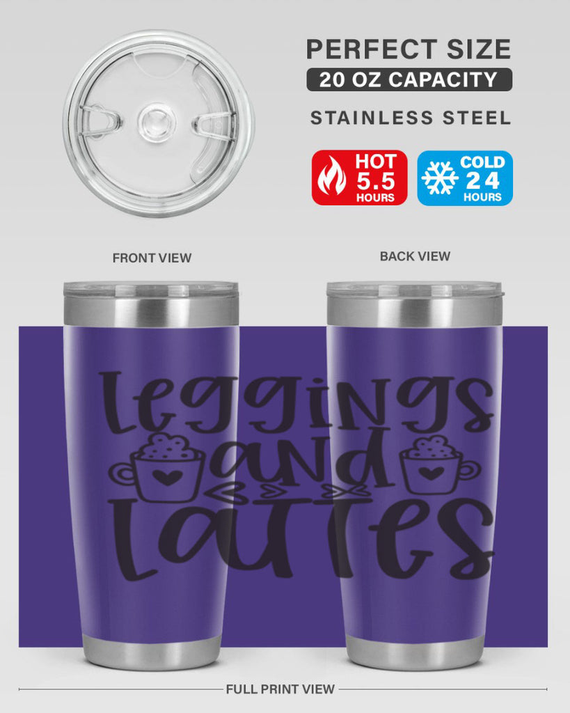 leggings and lattes 389#- mom- Tumbler